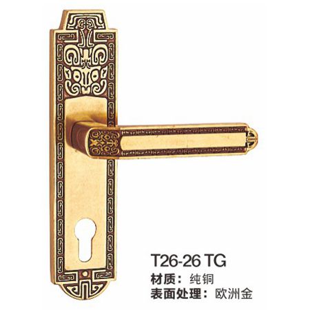 T26-26TG純銅鎖|高檔室內(nèi)門鎖|鎖具批發(fā)|門鎖廠家